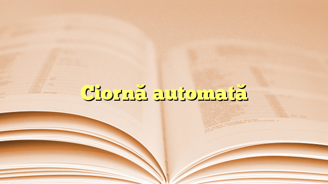 Ciornă automată